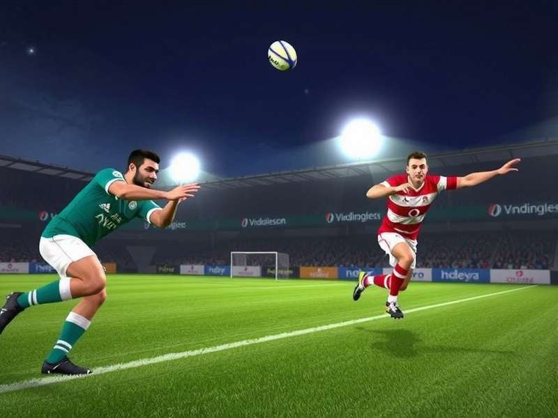 Intense Rugby Action in the Game Indian Pro Rugby Aces Gameplay